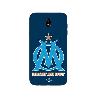 Capa Maniacase para Samsung Galaxy j7 2018 logo om olympique de marseille fundo azul - 1
