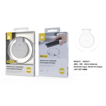 Base de Carregamento Wireless One+ NA0231 5W  - Branco - 1