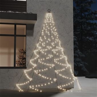 Árvore de Natal de Parede vidaXL | 260 Luzez Led | 3 m - Branco Quente -  Árvores de Natal - Compra na 