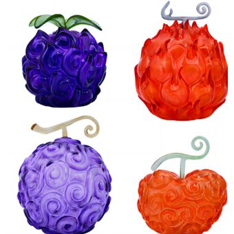 Figura Anime One Piece EZII Devil Fruit 11 RED PURPLR 4 em 1 - 1