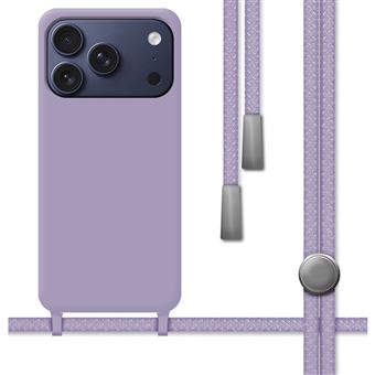 Capa Tumundosmartphone de silicone líquido com fio para iPhone 17 Pro Max (6.9) | Roxo - 1