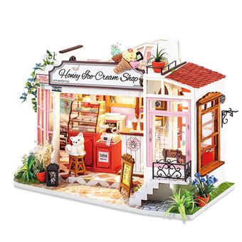 Modelo de Casa em Miniatura Robotime | Sorveteria Honey DG148 - 1