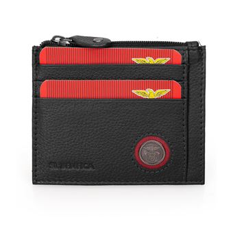 Porta-Cartões em Pele SL Benfica | Preto - 1