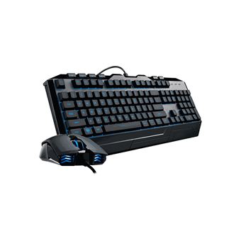 Teclado Gaming com Fios + Rato Cooler Master Gaming DEVASTATOR 3 | Idioma: Alemão | Preto - 1