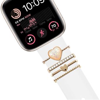 Bracelete Antiimpacto para Apple Watch Ultra 49mm | Pulseira com adorno Crystal Branco - 1