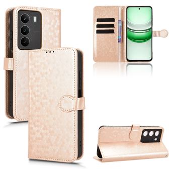 Capa FOXDOCK para Realme C71 | Fecho Magnético | TPU Macio | Compartimentos para Cartões | Dourado - 1