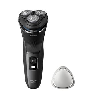 Máquina de Barbear Philips Shaver 3000 Series S3145/00 Máquina de barbear elétrica a húmido e a seco | Preto - 1
