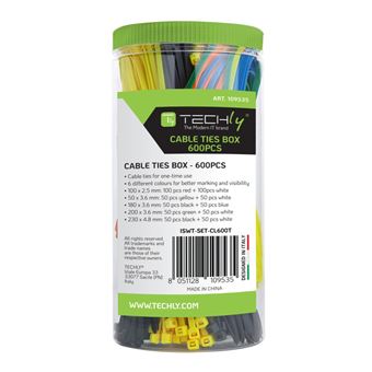Tira para Atar Cabos Techly ISWT-SET-CL600T - 1