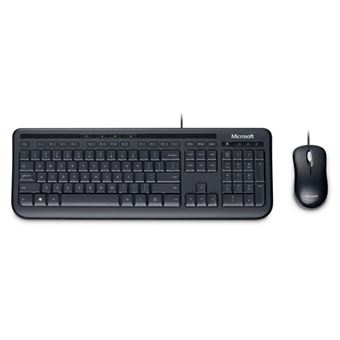Teclado com Fios + Rato Microsoft Wired Desktop 600, DE | Preto - 1