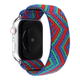 Bracelete de Nylon HSMY Extensível Trançado para Apple Watch Series 6/ SE/ 5/ 4 | 40 mm - Multicolor 12 - 1
