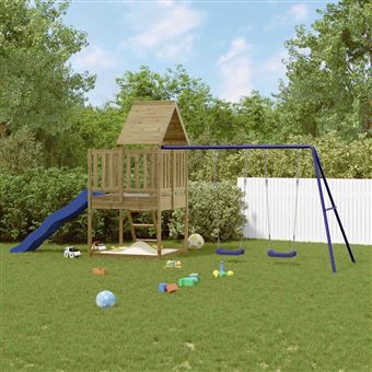 Conjunto de brincar para exterior vidaXL | madeira de pinho impregnada - 1