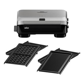 Máquina para Fazer Sanduíches Braun SM5006 | Prateado - 1