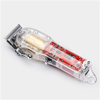 Máquina de Corte de Cabelo Elétrica Recarregável Klack, Aparador de Barba com Cobertura Transparente, Barbeador USB - 1