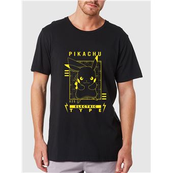 T-shirt Sun City Electric Pikachu | Adulto | M - Preto - 1