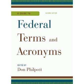 A Guide To Federal Terms And Acronyms - 1