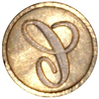 Sinete Torrejano Letra C com Cabo de Madeira Pasi100500/C - 1