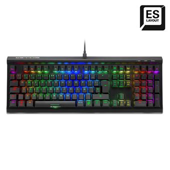 Teclado Gaming com Fios Sharkoon SKILLER SGK60 | Idioma: Espanhol | Preto - 1