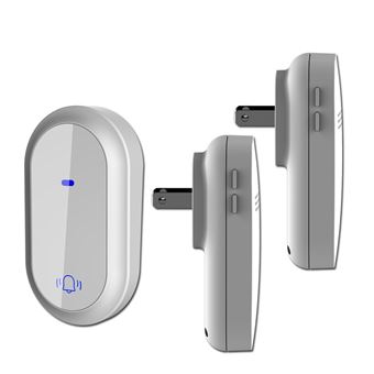 Campainha inteligente SZSMART S09 | WIFI | com Função impermeável e silenciosa | 2 alarmes | Branco - 1