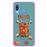 Capa Hapdey para Samsung Galaxy A40 2019 Design Bagagem de Viagem Vintage com Etiquetas em Silicone Flexível e TPU Cor-de-Rosa_0