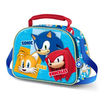Lancheira Térmica Sonic 06444 | Hedgehog Trio 3D 2024 | 25,5X20X10cm - 1