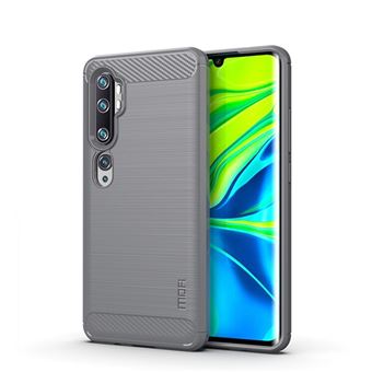 Capa Magunivers | TPU fibra de carbono escovada cinza para Xiaomi Mi CC9 Pro/Note 10