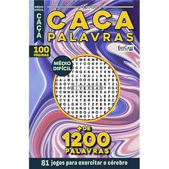 Caça-Palavras 59 Nível Médio/ Difícil - 81 Jogos Para Exercitar O Cérebro - 1