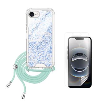Capa Silicone ShinnyHands-Free + Película ClearGel CapaSmart para Apple iPhone 16e - Azul - 1