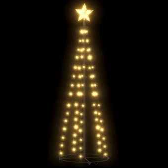 Árvore de Natal em Cone vidaXL com 70 Luzes Led | 50 x 120 cm - Branco  Quente - Árvores de Natal - Compra na 