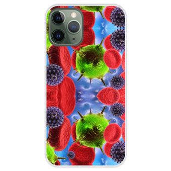 Capa Hapdey para iPhone 11 Pro Design Vírus 3D em Silicone Flexível e TPU - 1