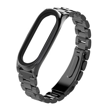 Bracelete Aço Stainless Lux + Ferramenta Phonecare para Xiaomi Mi Band 7 - Preto - 1