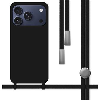 Capa Tumundosmartphone de silicone líquido com fio para iPhone 17 Pro Max (6.9) | Preto - 1