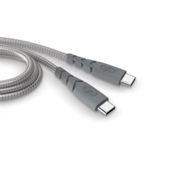 Cabo USB C/USB C Force Power | Ultra-reforçado | 1,2m | 3A | Cinza - 1