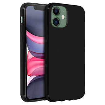 Capa Avizar para iPhone 11 Silicone Flexível Antimarcas - Preto - 1