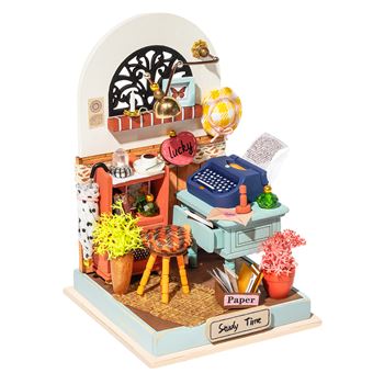 Modelo de Casa em Miniatura Robotime | Sala de Estudo DS017 - 1