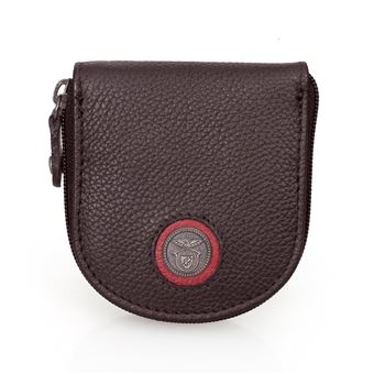 Porta-Moedas em Pele SL Benfica | Castanho - 1