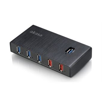 Hub de interface Akasa Elite 7EX USB 3.2 Gen 1 (3.1 Gen 1) Type-B 5000 Mbit/s