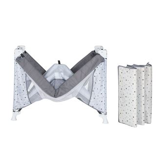 Schardt 13 807 cama de viagem de bebé Cinzento, Branco