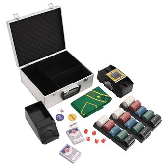 Conjunto de Fichas de Póquer vidaXL | 300 Peças | 4 g - 1
