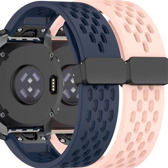 Pack 2x Bracelete Antiimpacto SnapFlow para Garmin Fenix 8 Pro Azul e Rosa - 1