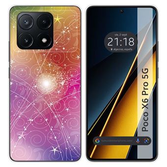 Capa Tumundosmartphone de silicone para Xiaomi Poco X6 Pro 5G desenhos de design abstrato - 1