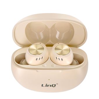 Auriculares sem fios Bluetooth LinQ | Microfone Integrado | Bege - 1