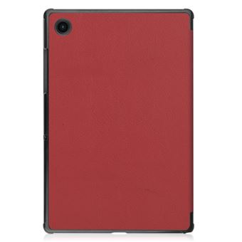 Capa Pu + Tpu magunivers com Três Dobras | à Prova de Choque Vinho Tinto para Samsung Galaxy Tab A8 10.5 (2021) - 1