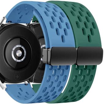 Pack Antiimpacto 2x Bracelete SnapFlow para Garmin Forerunner 255S Music | Azul e Verde - 1