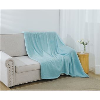 Cobertor BOD HOME |   algodão ultra suave | azul turquesa | 220x240cm - 1