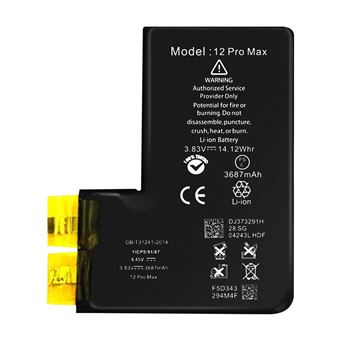 Bateria Clappio para iPhone 12 Pro Max Sem BMS, Capacidade 3687mAh - 1