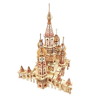 Puzzle 3D HSMY de 492 Peças XE-G013H - Catedral de São Basílio | Rússia - 1