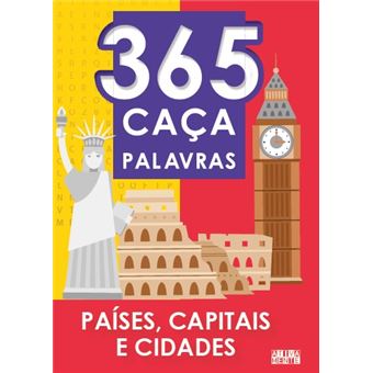 365 Caça-Palavras - Países, Capitais E Cidades - 1