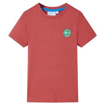 T-shirt para criança vidaXL | cor paprika 104 | 3 e os 4 anos - 1