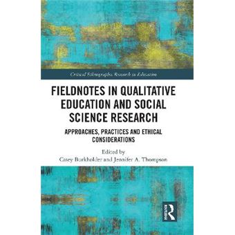 Fieldnotes In Qualitative Education And Social Science Research - 1