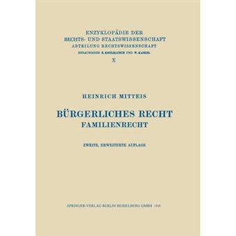Burgerliches Recht - Familienrecht - Paperback / softback - 1923 - 1